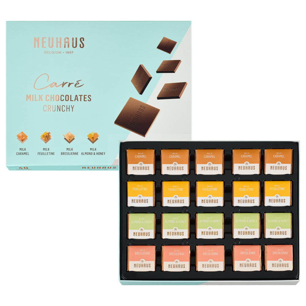 Neuhaus - Carré - Crunchy Milk Chocolate 4 flav/ 40pcs 200G