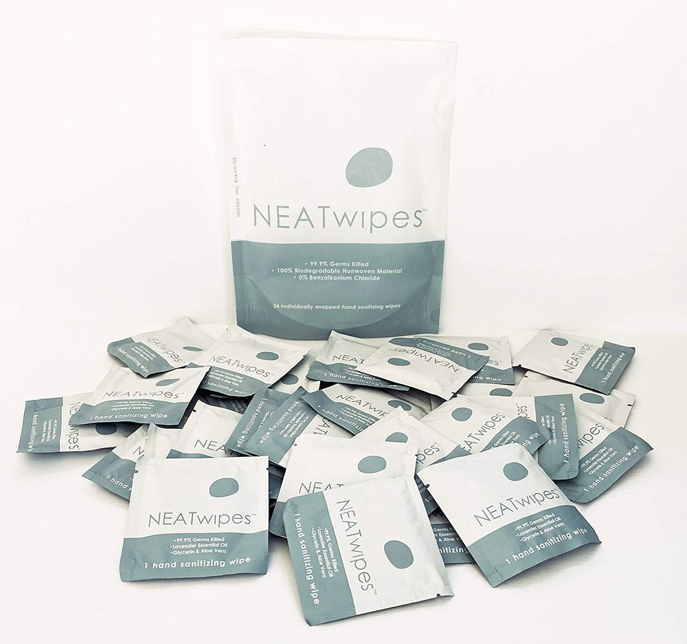 Individual NEATwipes Hand sanitising Lavender essential oil (10pcs)