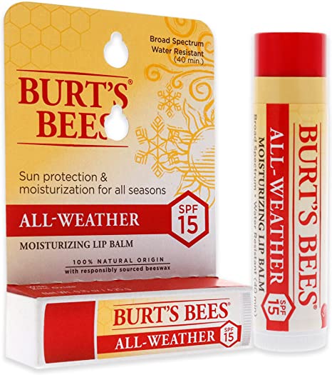 Burt's Bees - 100% Natural All-Weather SPF15 Moisturizing Lip Balm