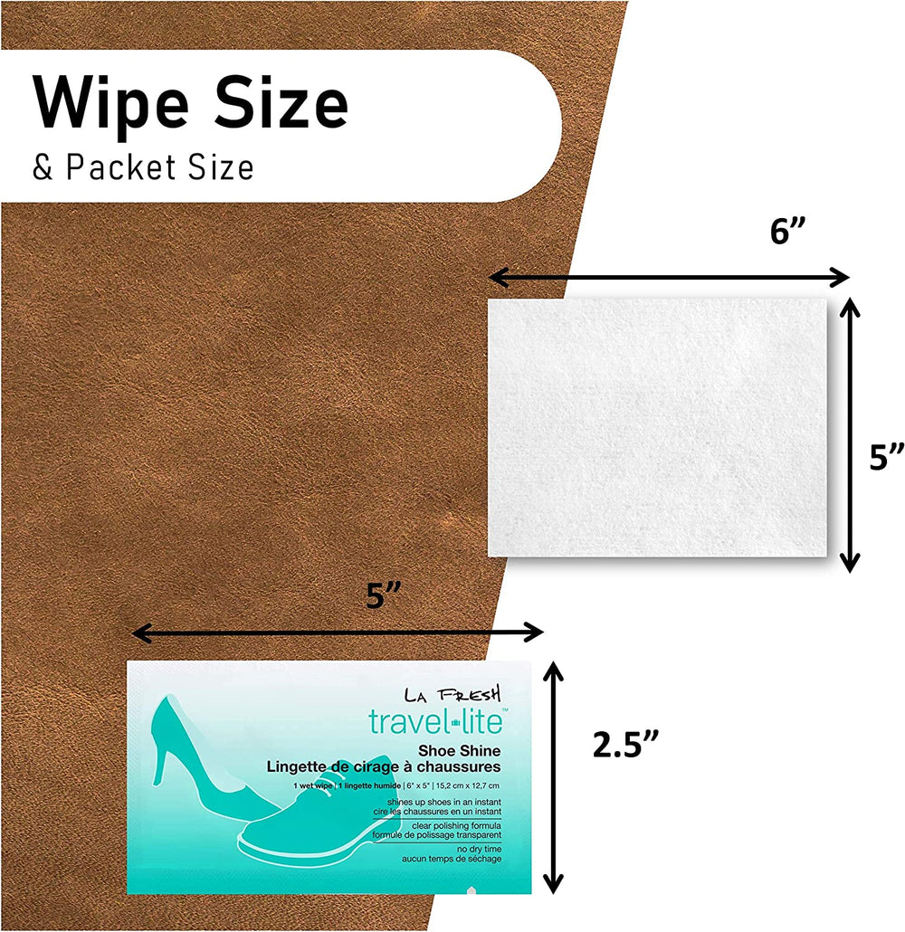 LA FRESH - Shoe Shine & Leather wet wipe ( 10 Pcs)
