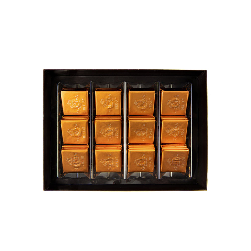 Godiva - Carres Milk Chocolate 36pcs