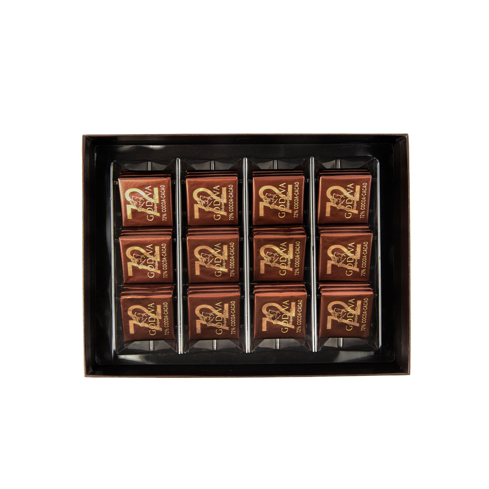 Godiva - Carres 72% Dark Chocolate 36pcs