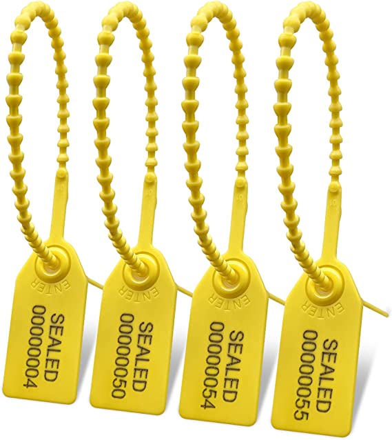 Pull Tite -Disposable Self- Locking numbered Tamper, Safety Seals X 10pcs