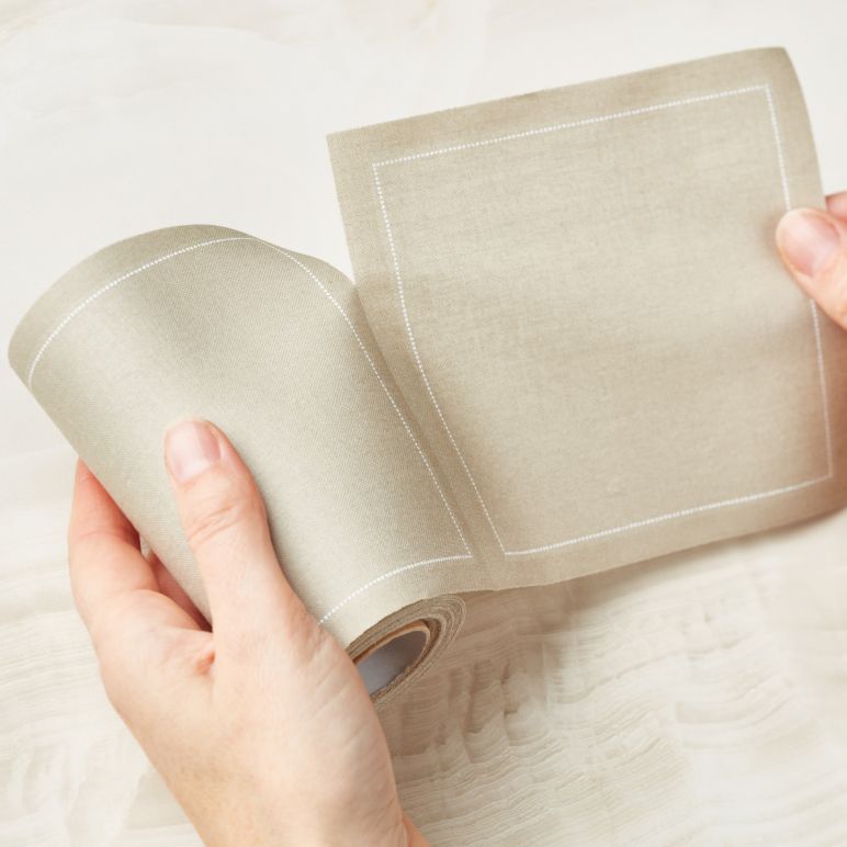 MY DRAP - Cotton Cocktail Coasters/Canape Napkins Roll of 50 x (11 x 11cm)