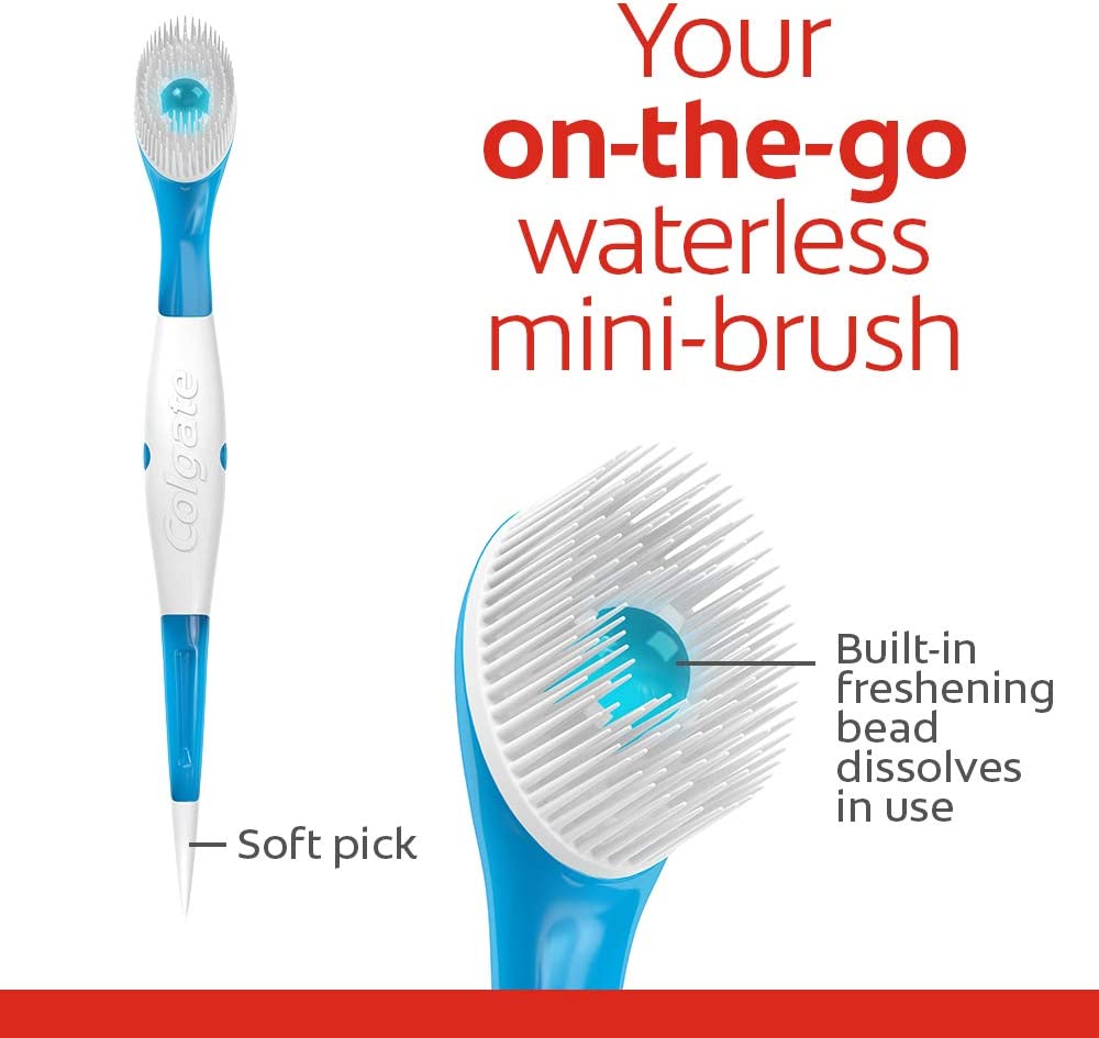 Colgate- MaxFresh Wisp Disposable Mini Toothbrush, Peppermint - 24 count (1 pack)