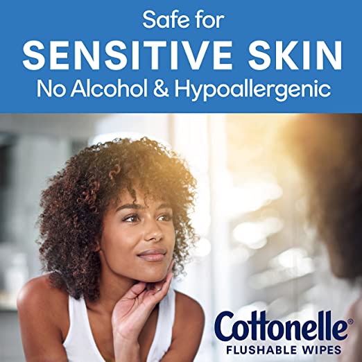 Cottonelle Fresh Care On-the-Go Flushable Wet Wipes.