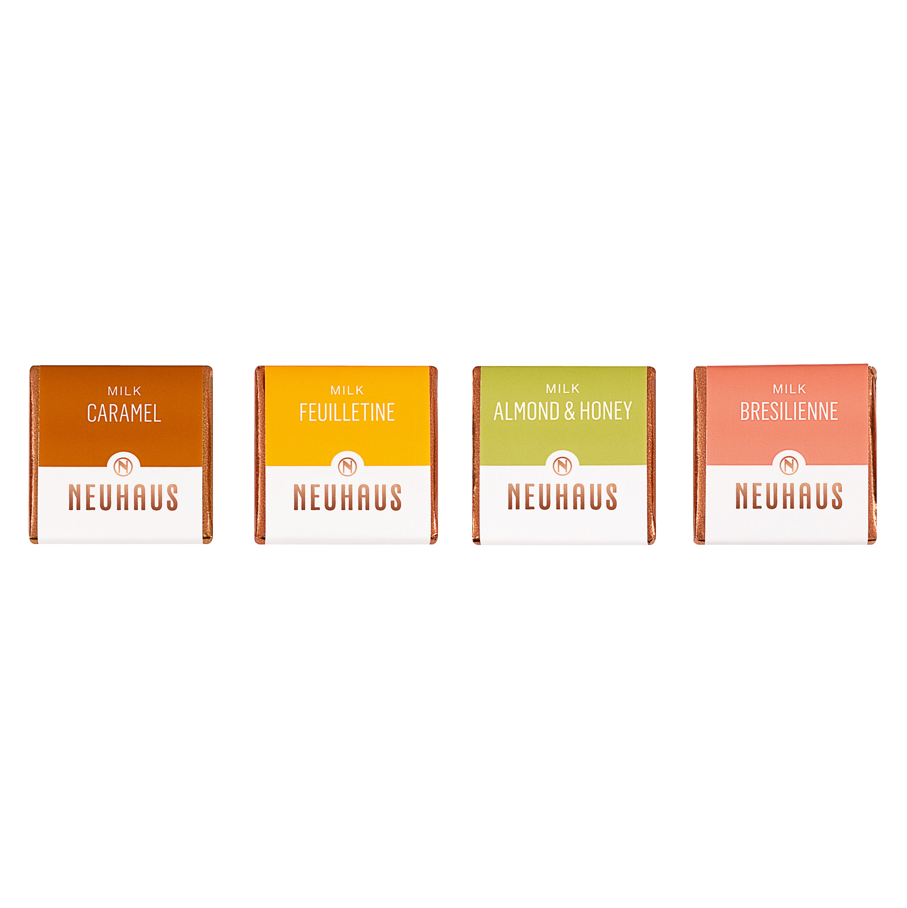 Neuhaus - Carré - Crunchy Milk Chocolate 4 flav/ 40pcs 200G