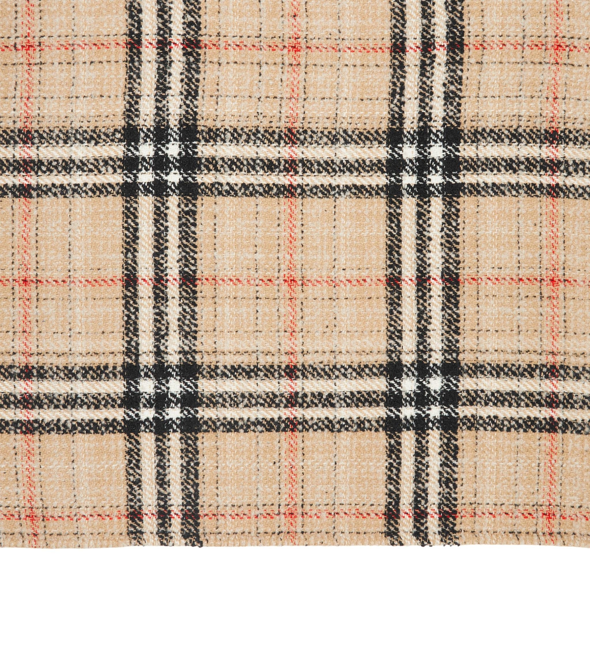 BURBERRY -  Cashmere-Silk Check Blanket (134cm x 134cm)