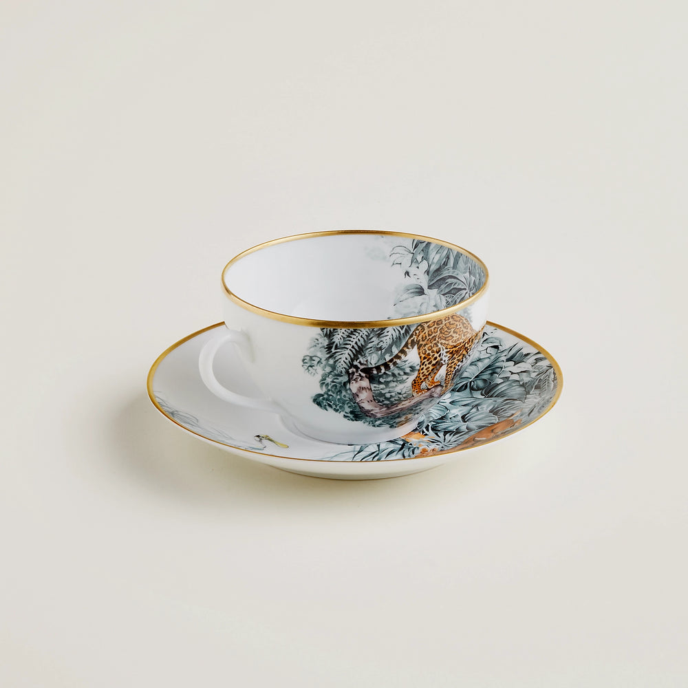 Hèrmes - Carnets d'Equateur breakfast cup and saucer ( Set of 2)